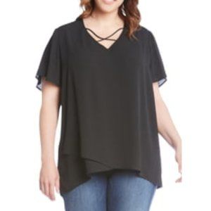 Karen Kane Crisscross Top 2x